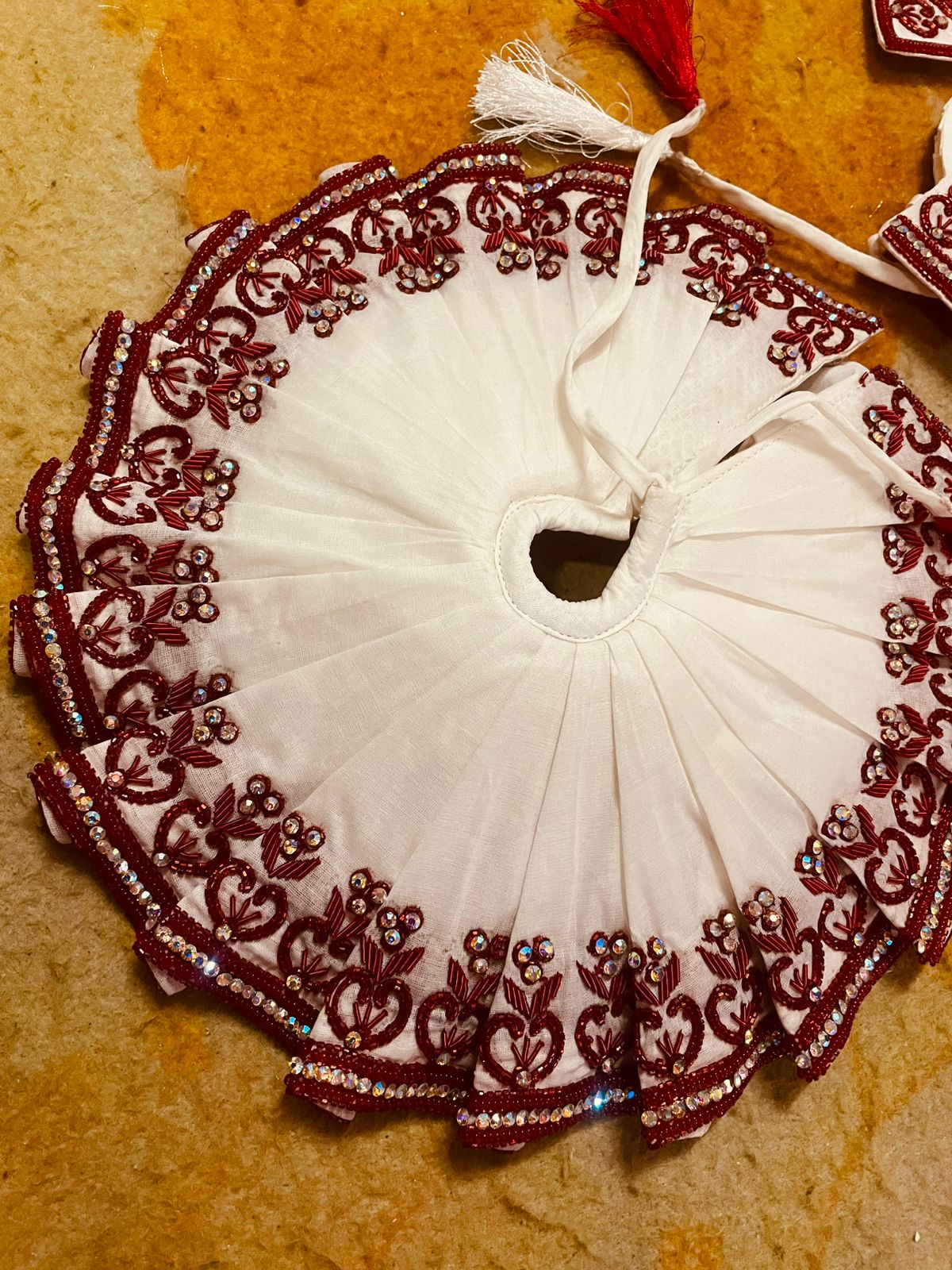  laddu gopal ji  Special Red & White Dress